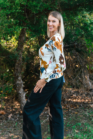 FALLING FOR FLORALS SWEATER