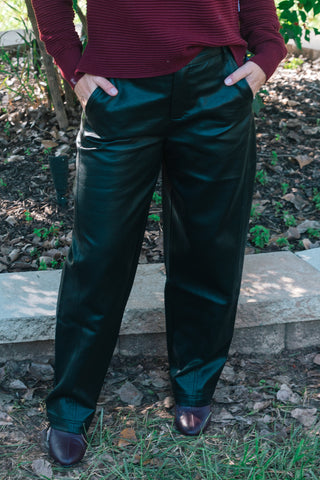 DARK SIDE FAUX LEATHER PANTS