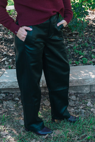 DARK SIDE FAUX LEATHER PANTS