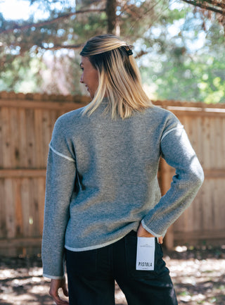 ASYMMETRIC GREY SWEATER