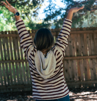 STRIPED HOODIE SWEATER