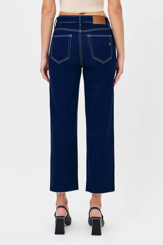 HIDDEN - Hem Slit Cropped Relaxed Straight