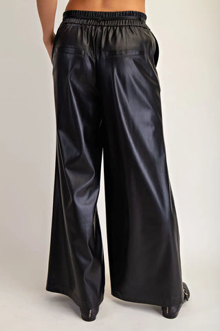 EE: PLEATHER TIE WAIST