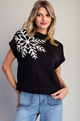 EE-SNOWFLAKE SS SWEATER
