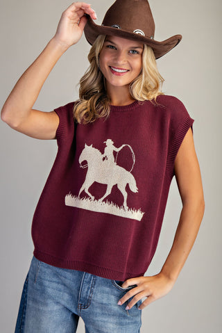 EE- WESTERN GRAPHIC SWEATER