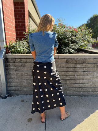 MEADOW POLKA DOT SKIRT