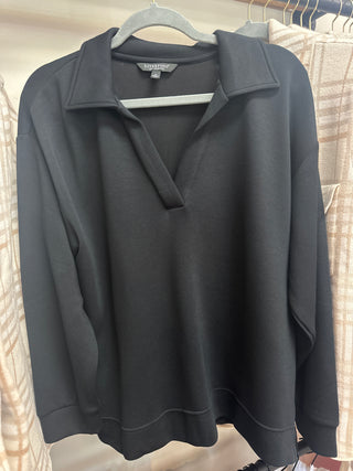 LIV-CLOUD BLACK V COLLARED