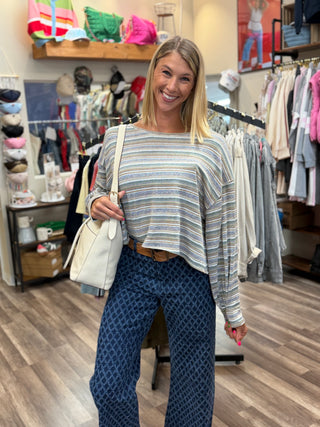 GRACE MULTICOLOR STRIPED PULLOVER