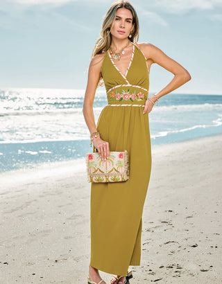 MULTICOLORED CROSSBODY BAG, PALM TREE DETAIL