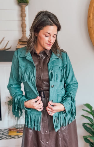 ELLA SUEDE FRINGE JACKET