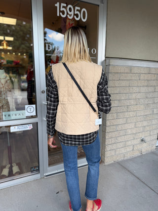 ADJUSTABLE QUILTED VEST