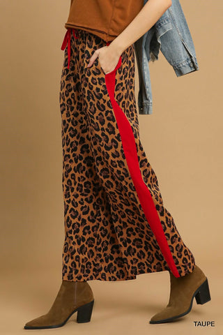 UMGEE-LEOPARD DRAWSTRING PANT