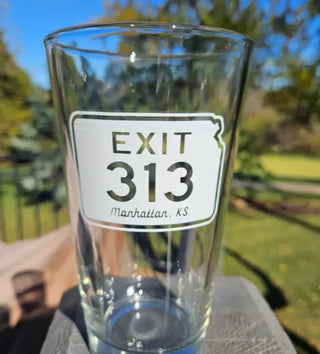 exit 313 pint glasses