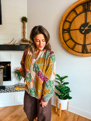 BRIELLE TIE UP BLOUSE