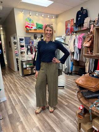 SEPIA SKY DRAWSTRING PANTS