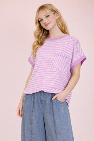 JEWEL STRIPED TEE