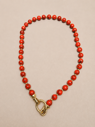 SUNSET TRAIL RED STONE NECKLACE