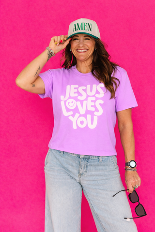 JESUS LOVES YOU CROP