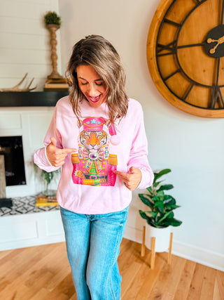 TIGER NUTCRACKER BLING SWEATSHIRT