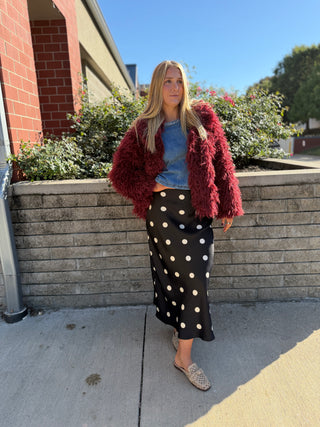 MEADOW POLKA DOT SKIRT