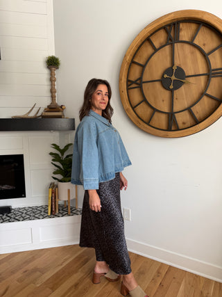 TRULY DENIM BUTTON UP TOP