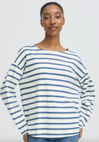 BY- BYRAMSI STRIPED PULLOVER