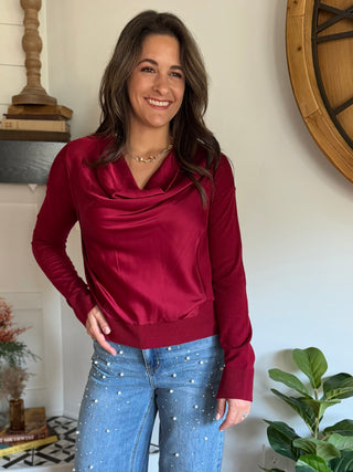 RUBY RUSH DRAPE SWEATER