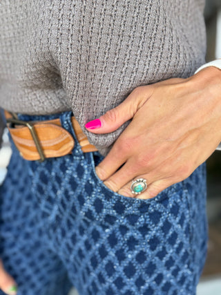 EMBER DIAMOND PRINT DENIM