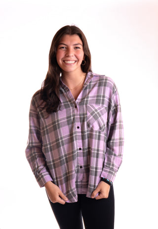 KSTATE PURPLE PLAID FLANNEL 