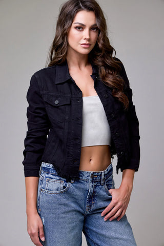 HIDDEN- FITTED JACKET-BLK