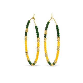 SPLENDID IRIS: BEADED HOOPS