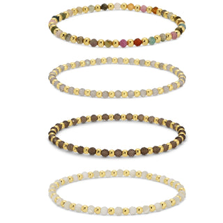 SPLENDID IRIS: SINGLE BEAD BRACELET