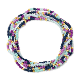SPLENDID IRIS: SINGLE BEAD BRACELET