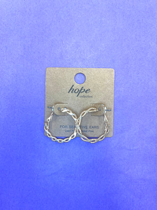 Gold Twist Hoops