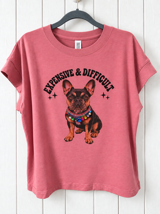 CHARLIE THE FRENCHIE BEDAZZLED TEE