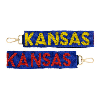 CD - KU Beaded Keychain