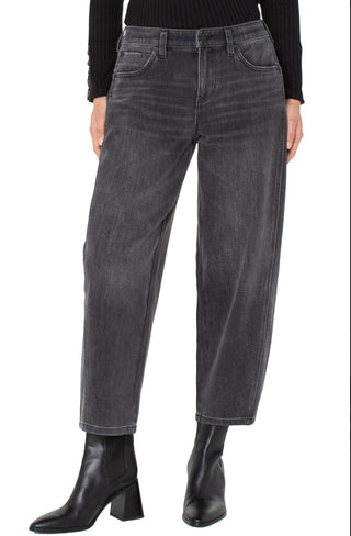 LIV-BARREL JEAN 26"-BLK