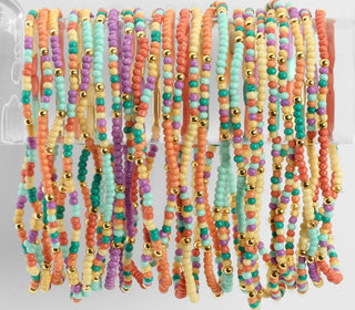 SPLENDID IRIS: SINGLE BEAD BRACELET
