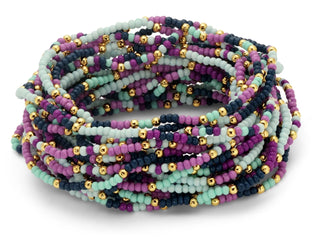 SPLENDID IRIS: SINGLE BEAD BRACELET