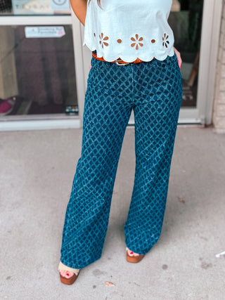 EMBER DIAMOND PRINT DENIM