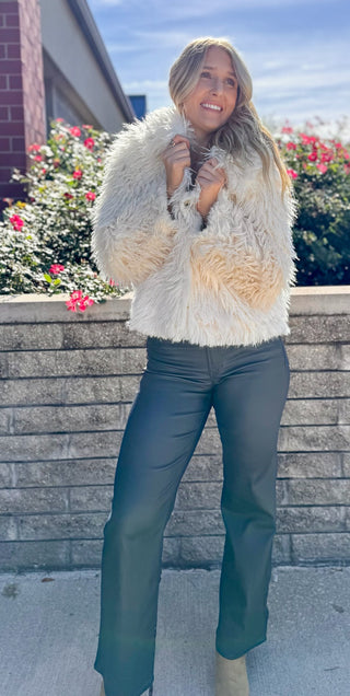 BARDOT FAUX FUR JACKET