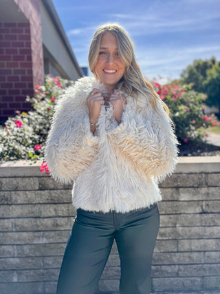 BARDOT FAUX FUR JACKET