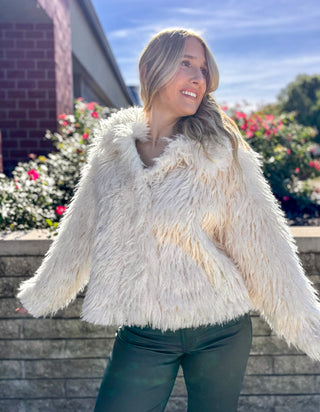 BARDOT FAUX FUR JACKET