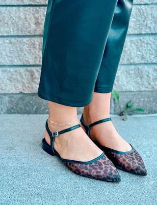 AMARI LEOPARD MESH FLAT