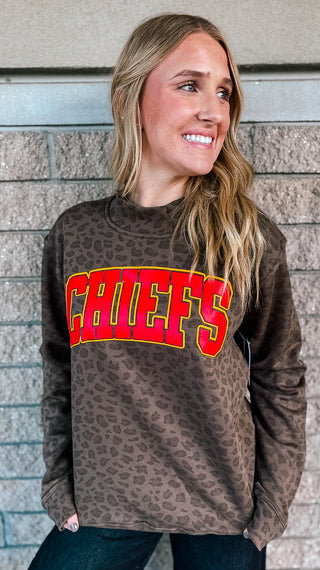 CHIEFS LEOPARD MOCKNECK