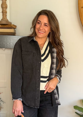 STELLAN PLAID SHACKET