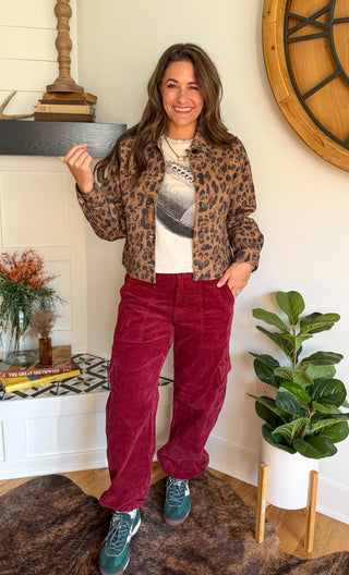 LEOPARD DENIM JACKET