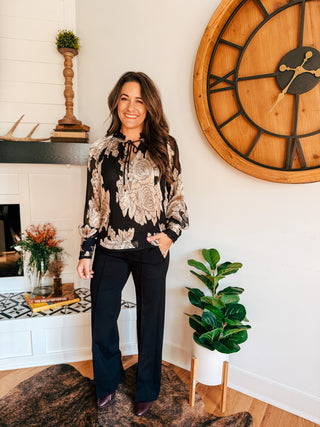 AFTER DARK FLORAL BLOUSE