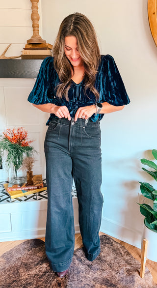 PISTOLA LANA WIDE LEG DENIM