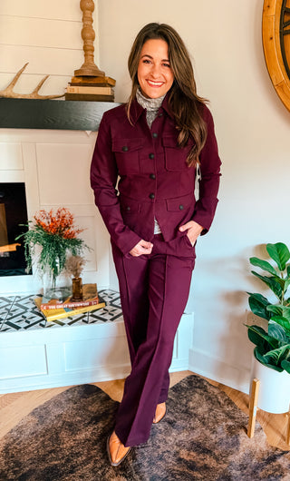 WINE COUNTRY PEPLUM JACKET